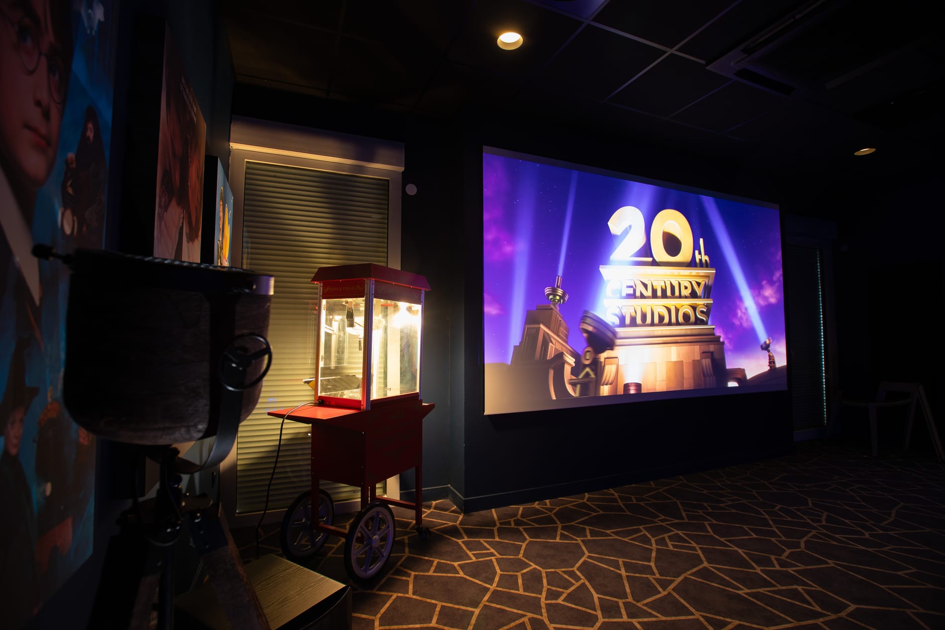 Machine à pop-corn utilisée lors des séances de cinéma