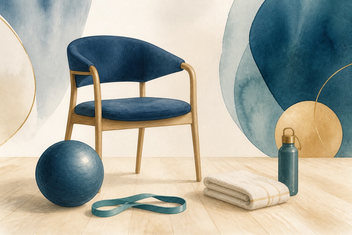 Illustration d’une séance de gym douce
