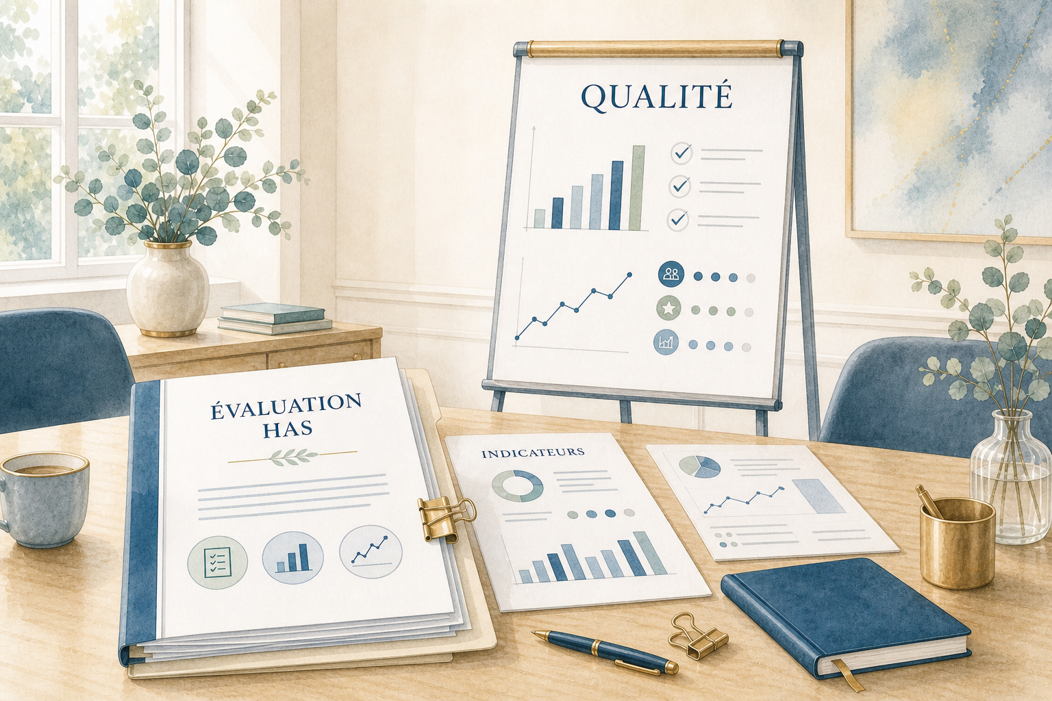 Illustration d’une démarche qualité avec évaluation HAS et indicateurs