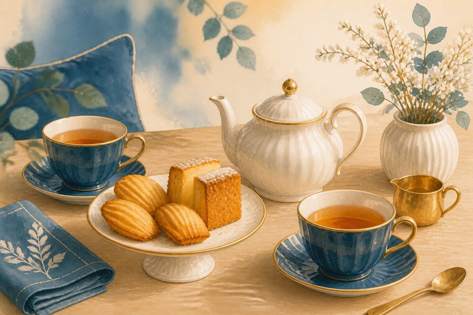 Illustration d’un Tea Time convivial