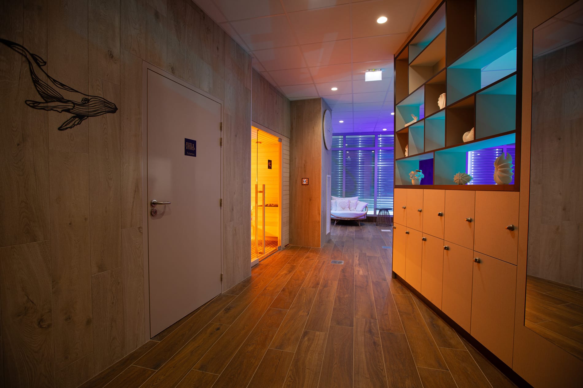Espace détente et sauna des Chaptalines